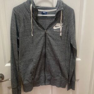 Nike Heather Gray Zip-Up Hoodie size Medium